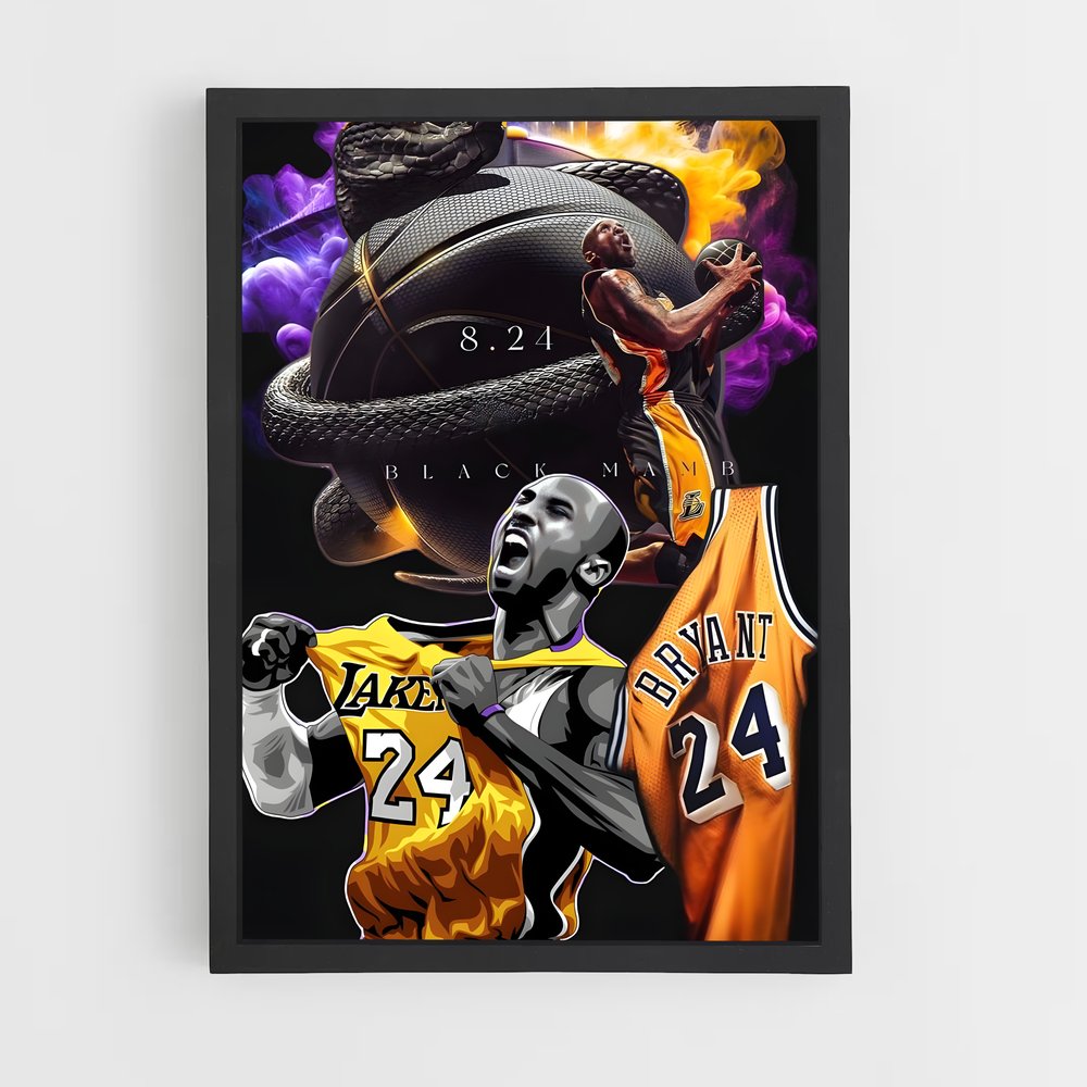 Poster Kobe hommage – affiche Basketball (vue 2)